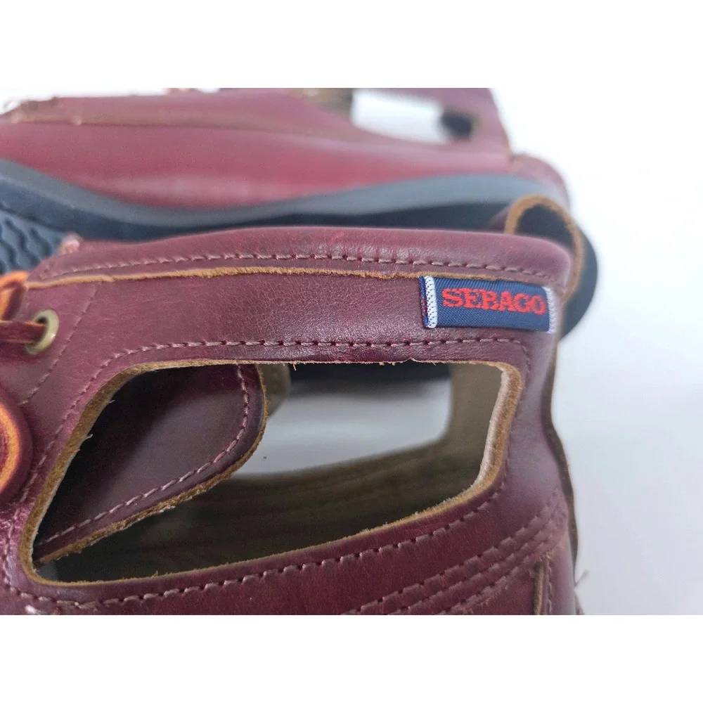 Sebago/Ronnie Fieg Angelique Burgundy Leather Ankle‎ Boots Kiltie Cutout NWOT 7M